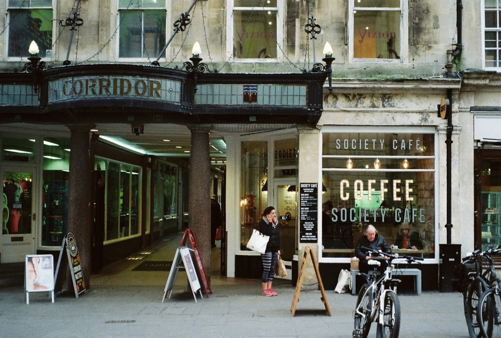 the corridor bath, bath architecture, bath heritage, film photography UK