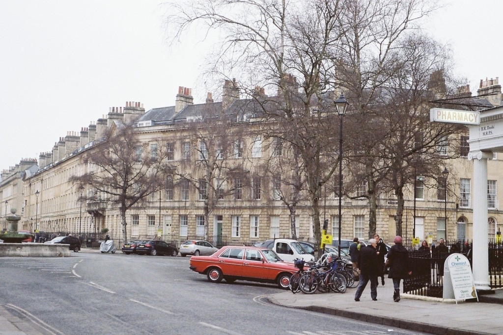 laura place bath, great pulteney street, bath architecture, film photography uk