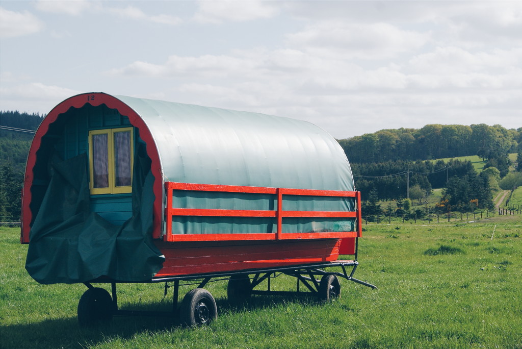 unique accommodation ireland, gyspy caravans, airbnb ireland