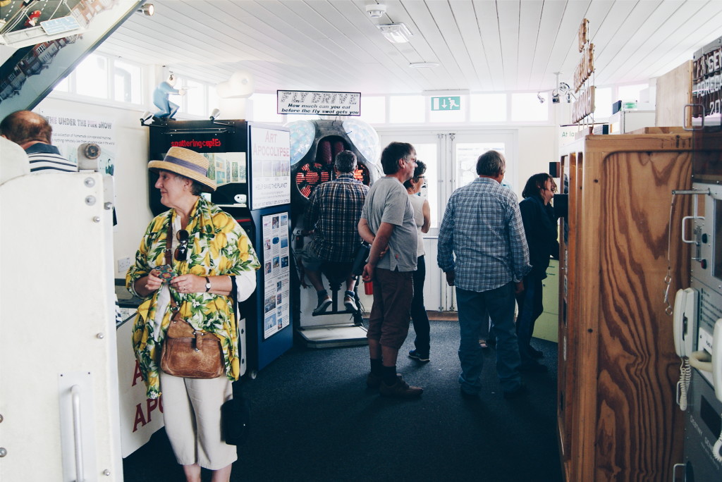 under the pier show, southwold pier, pier arcade