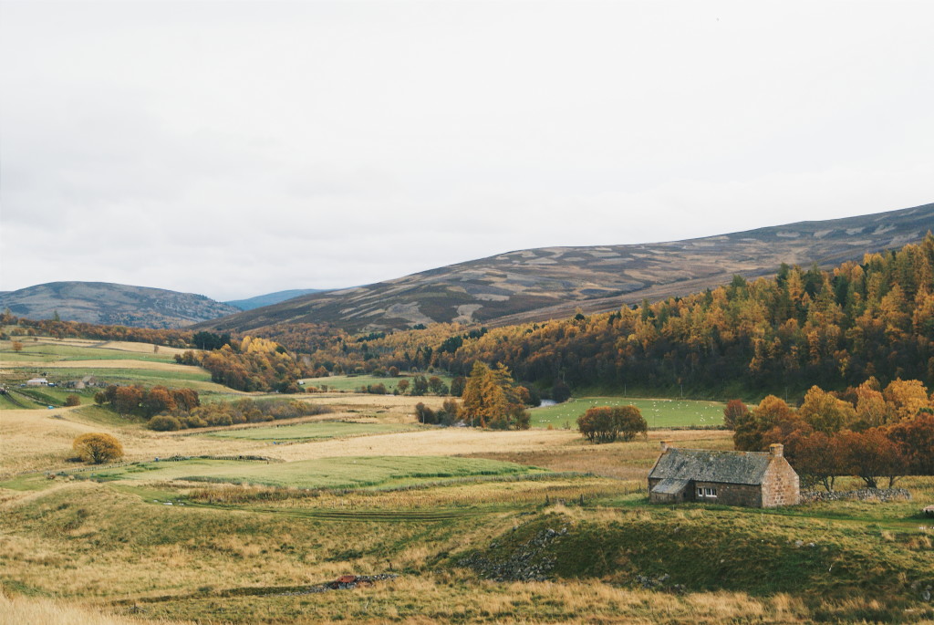 cairngorms national park in autumn, angus glens, autumn in scotland