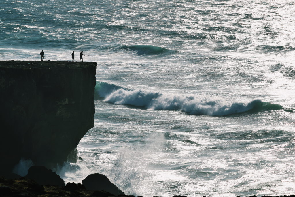 cliff fishing portugal, portugal photogrpahy