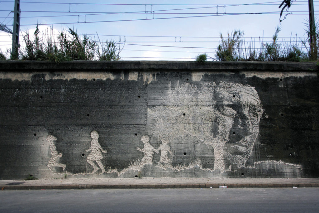 portuguese street artist, vhils portugal, street art portugal